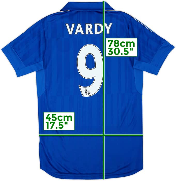 2016-17 Leicester Camiseta Local Vardy #9 - 10/10 - (S)