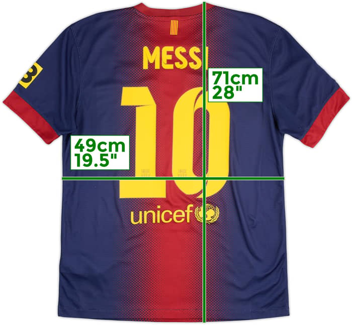 2012-13 Barcelona Home Shirt Messi #10 - 6/10 - (M)