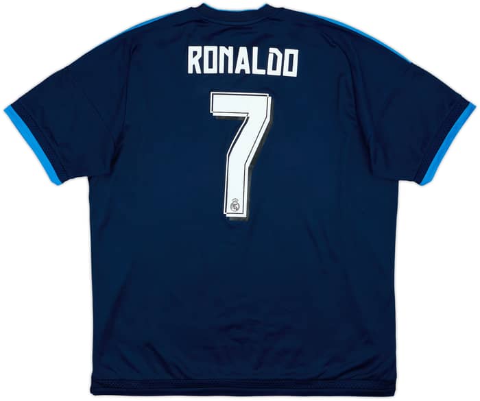 Camiseta de la tercera equipación del Real Madrid 2015-16 Ronaldo #7 - 5/10 - (XL)