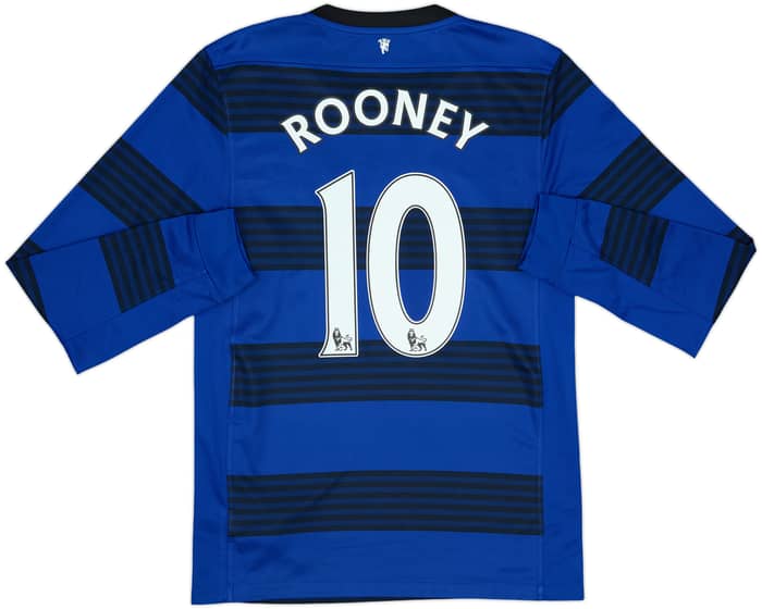 2011-13 Manchester United Away L/S Shirt Rooney #10 - 6/10 - (S)