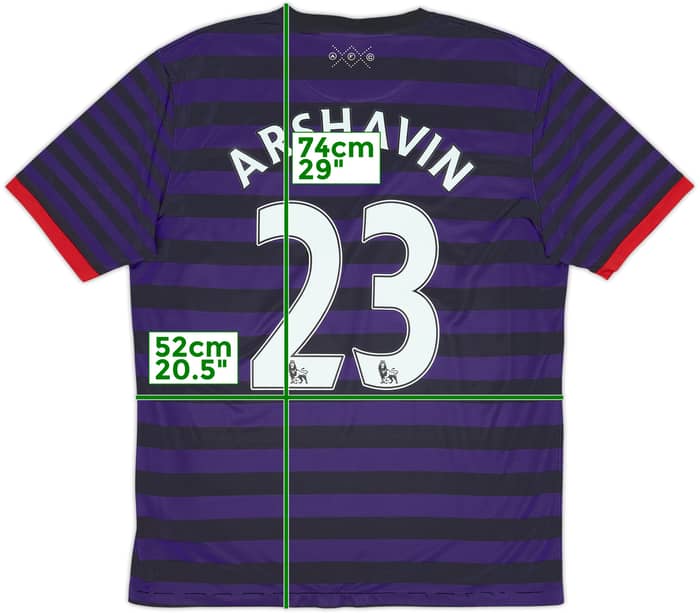 2012-13 Arsenal Away Shirt Arshavin #23 - 6/10 - (L)
