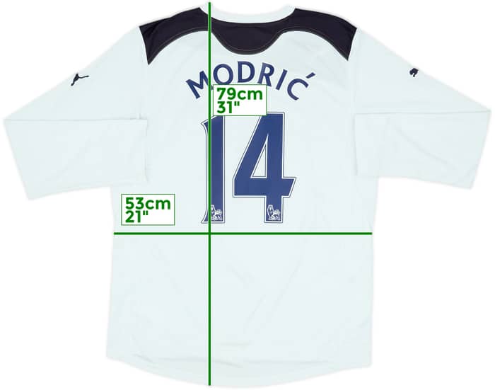 2010-11 Tottenham Home L/S Shirt Modric #14 - 6/10 - (M)