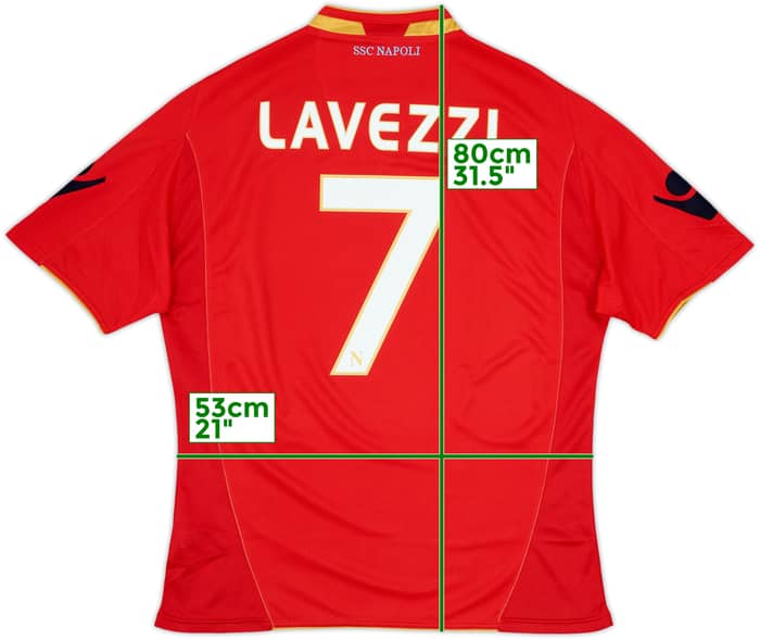 2009-10 Napoli Third Shirt Lavezzi #7 - 8/10 - (L)