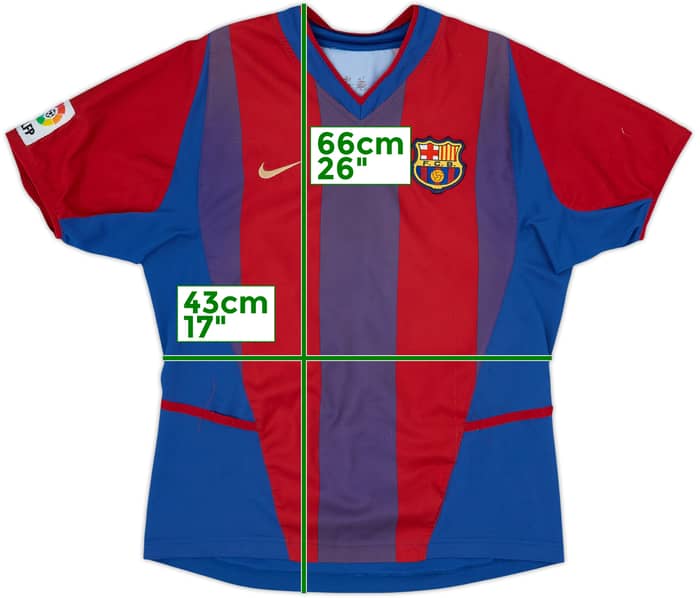 2002-03 Barcelona Home Shirt - 6/10 - (13-14 Years)