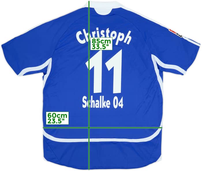 2007-08 Schalke Home Shirt Christoph #11 - 4/10 - (XL)