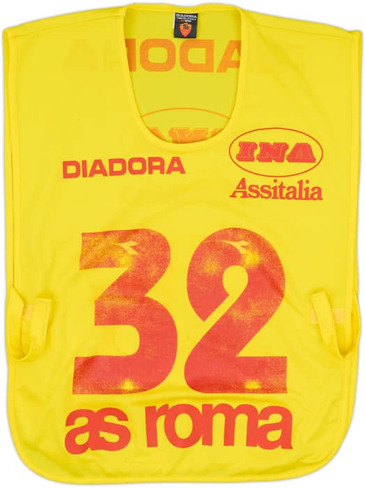 1999-00 Roma Diadora Player Issue Training Bib #32 - 5/10 - (L)