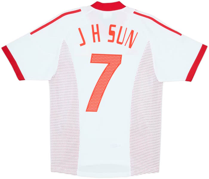 2002-04 China Away Shirt J H Sun #7 - 8/10 - (S)