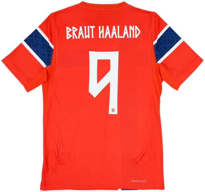 2026 Norway Authentic Home Shirt Braut Haaland #9 - 10/10 - (S)