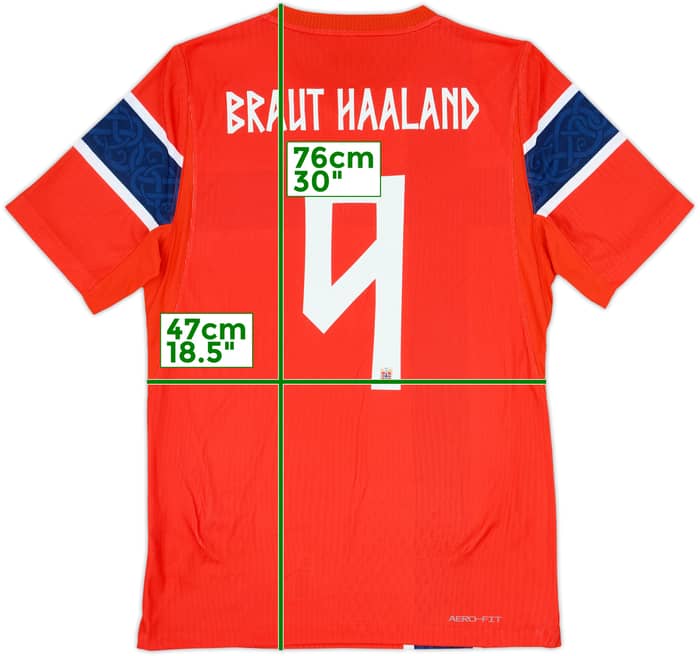 2026 Norway Authentic Home Shirt Braut Haaland #9 - 10/10 - (S)