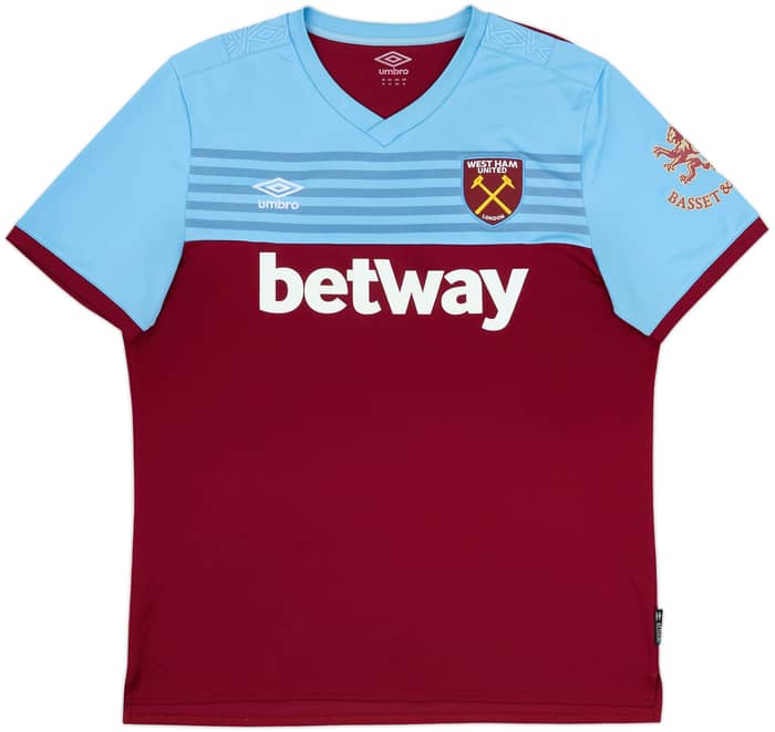 2019-20 West Ham Camiseta Local Noble #16 - 9/10 - (XL)