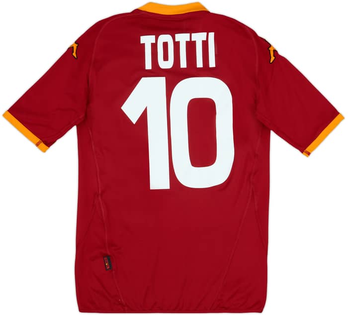2007-08 Roma Home Shirt Totti #10 - 6/10 - (S)
