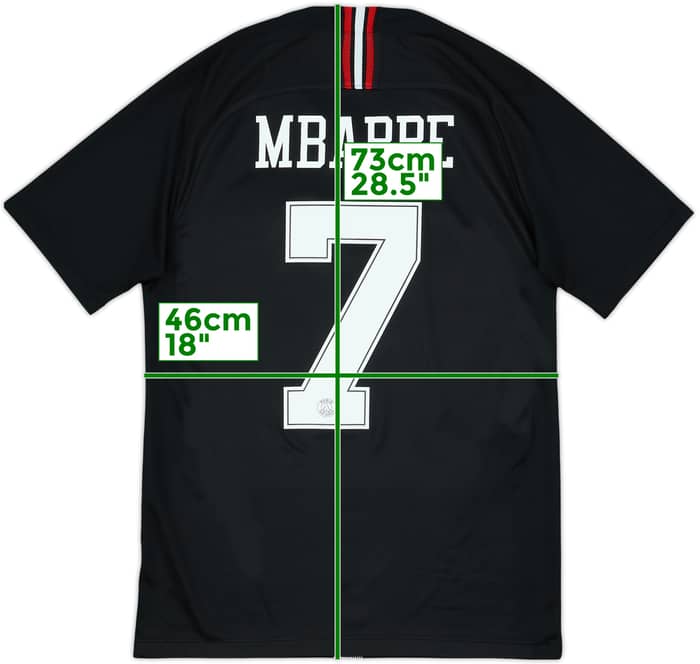 2018-19 Paris Saint-Germain Third/Home Shirt Mbappe #7 - 8/10 - (S)