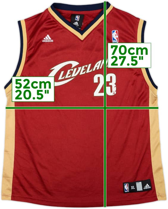 2006-10 Cleveland Cavaliers James #23 adidas Away Jersey - 6/10 - (15-16 Years)