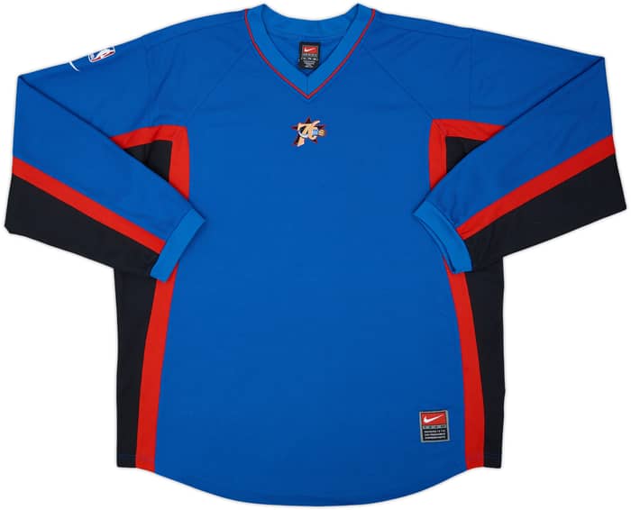 2000-02 Philadelphia 76ers Nike Warm Up Top - 8/10 - (XL)