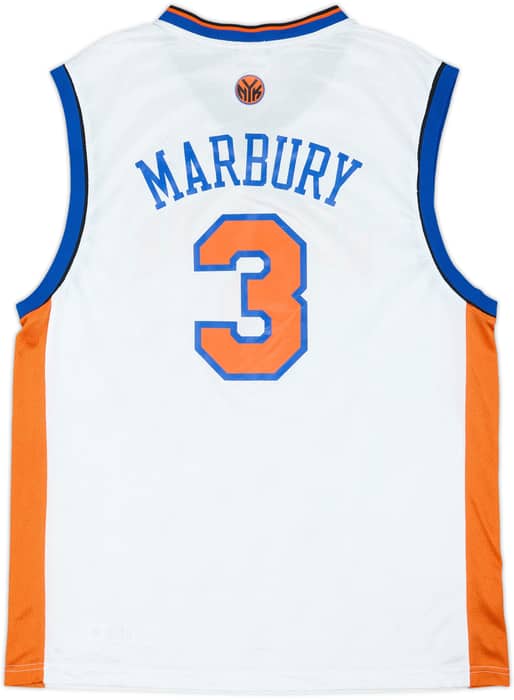 2004-06 New York Knicks Marbury #3 Reebok Home Jersey - 6/10 - (L)