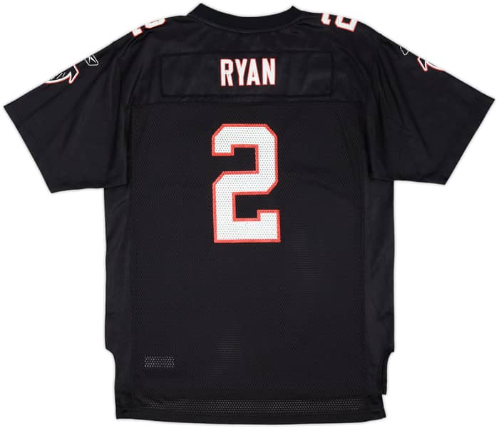 2009-11 Atlanta Falcons Ryan #2 Reebok On Field Alternate Jersey - 7/10 - (15-16 Years)