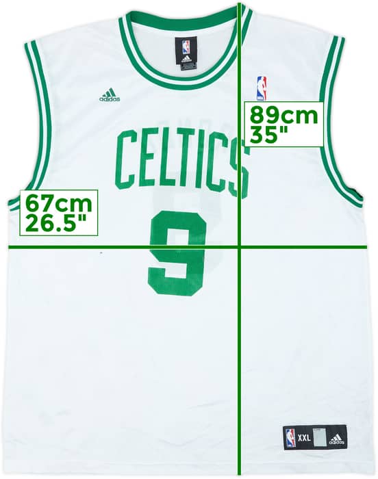 2006-10 Boston Celtics Rondo #9 adidas Home Jersey - 7/10 - (XXL)