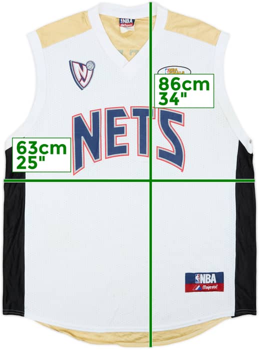 2003 New Jersey Nets Jefferson #24 NBA Finals Majestic Jersey - 7/10 - (XL)
