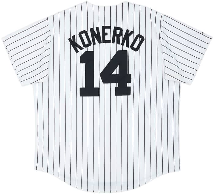 2003-08 Chicago White Sox Konerko #14 Majestic Home Jersey - 5/10 - (XL)