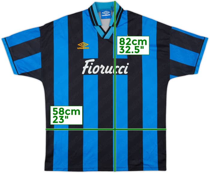 1994-95 Inter Milan Home Shirt - 8/10 - (XL)