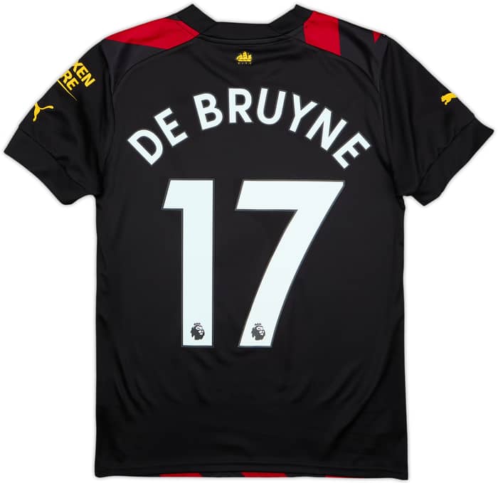 2022-23 Manchester City Away Shirt De Bruyne #17 - 10/10 - (Women's S)