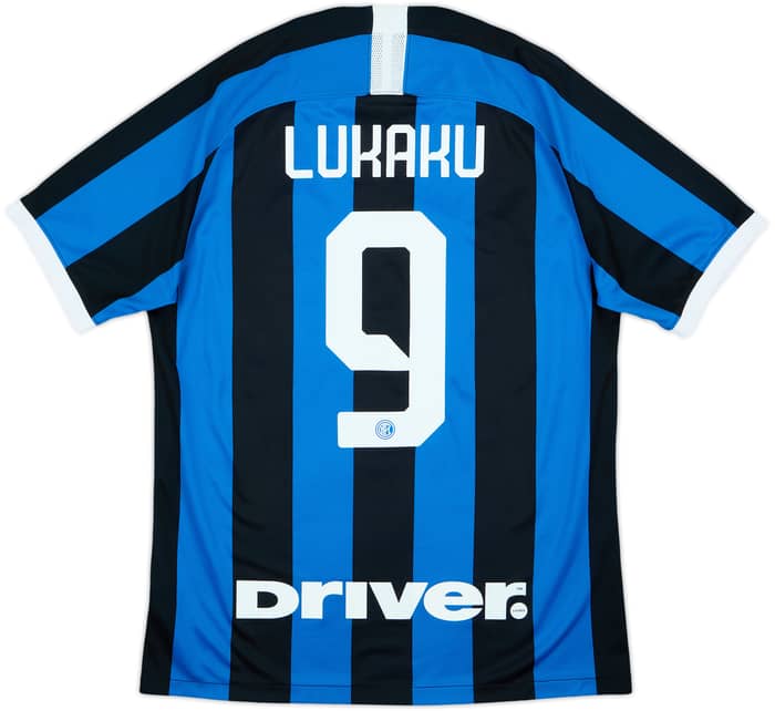 2019-20 Inter Milan Home Shirt Lukaku #9 - 9/10 - (M)