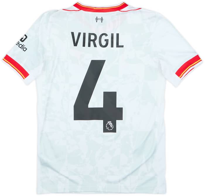 2024-25 Liverpool Third Shirt Virgil #4 - 9/10 - (13-14 Years)