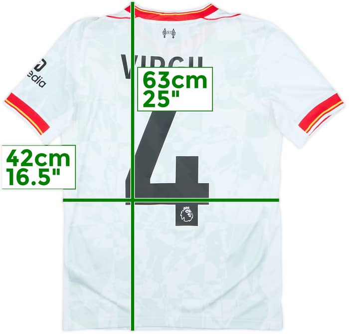 2024-25 Liverpool Third Shirt Virgil #4 - 9/10 - (13-14 Years)