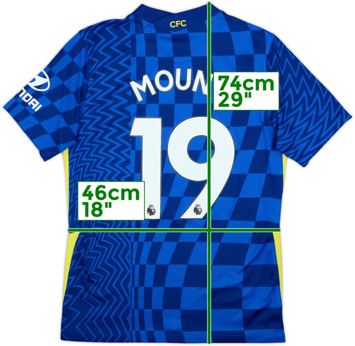 2021-22 Chelsea Home Shirt Mount #19 - 8/10 - (M)