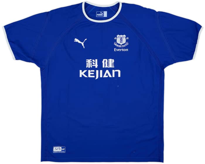 2003-04 Everton Home Shirt Radzinski #8 - 8/10 - (XL)