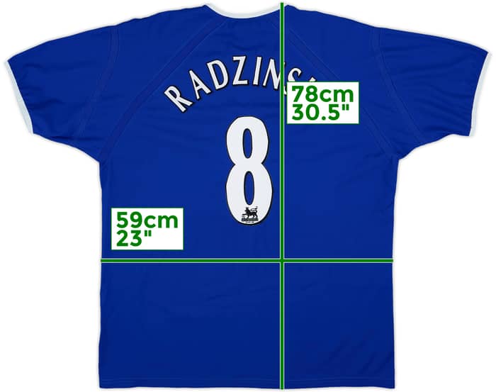 2003-04 Everton Home Shirt Radzinski #8 - 8/10 - (XL)