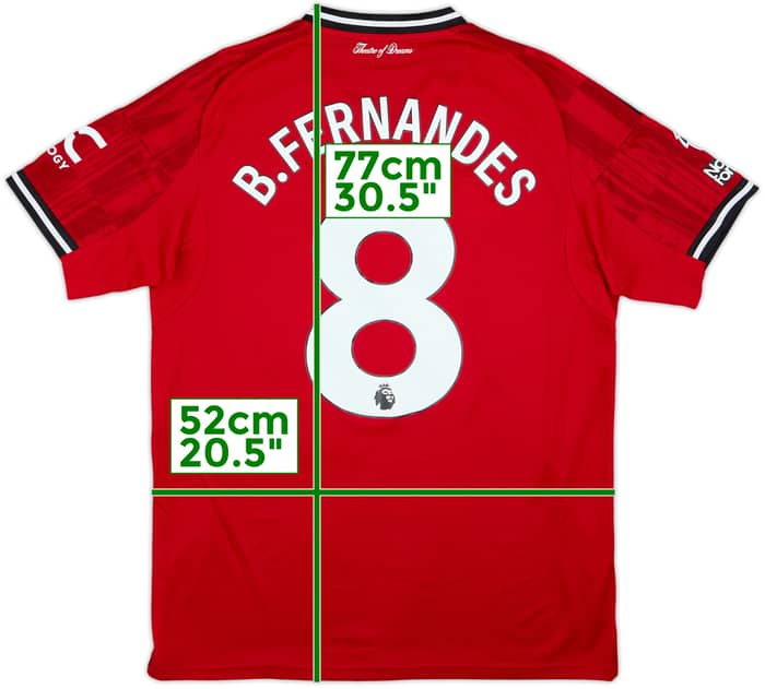 2025-26 Manchester United Home Shirt B.Fernandes #8 - 8/10 - (L)