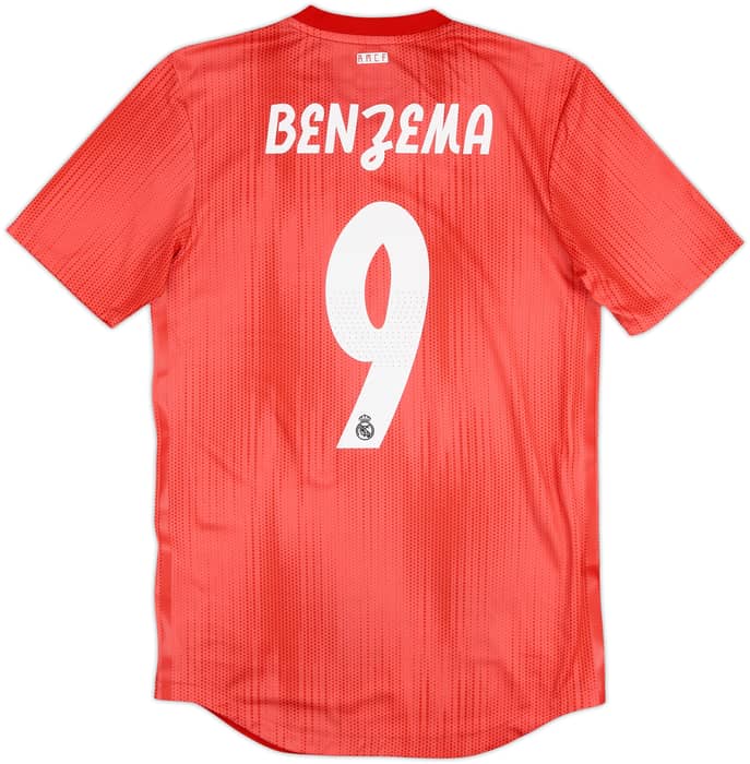 2018-19 Real Madrid Authentic Third Shirt Benzema #9 - 10/10 - (S)