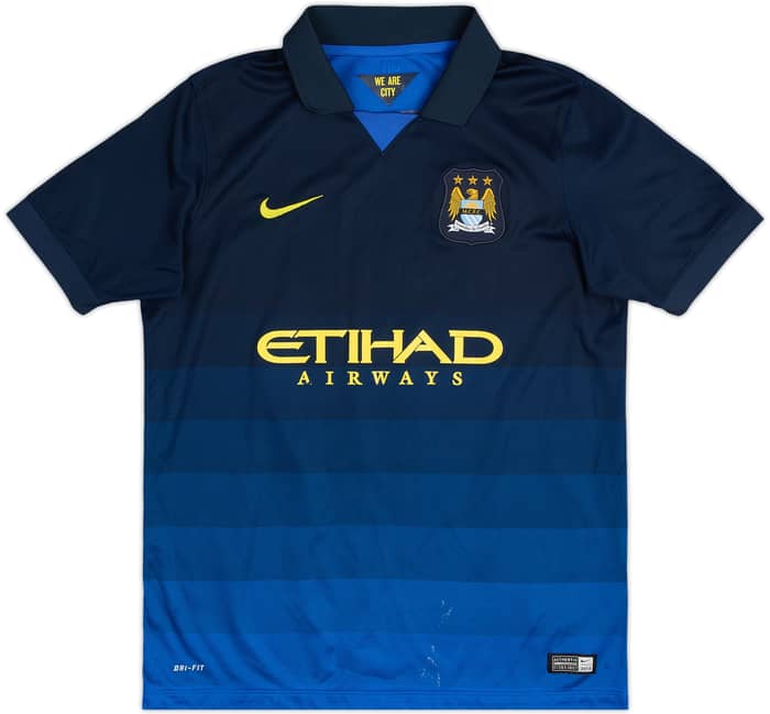 2014-15 Manchester City Away Shirt Silva #21 - 6/10 - (13-15 Years)