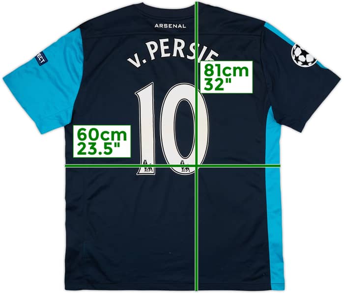2011-12 Arsenal Away Shirt v.Persie #10 - 5/10 - (XL)