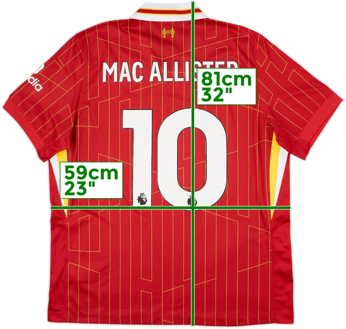 2024-25 Liverpool Home Shirt Mac Allister #10 - 10/10 - (XL)