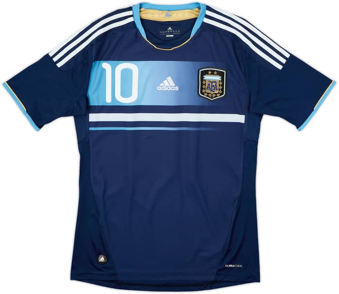 2011-13 Argentina Away Shirt Messi #10 - 8/10 - (S)