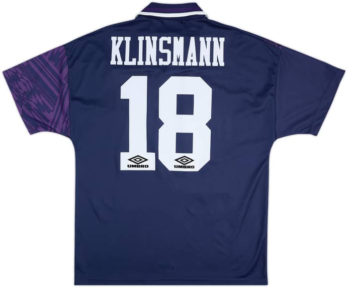 1994-95 Tottenham Away Shirt Klinsmann #18 - 9/10 - (M)