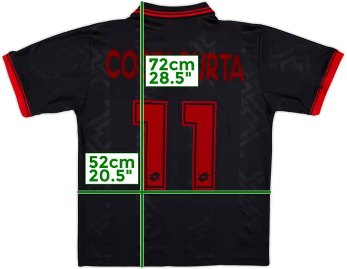 1996-97 AC Milan Third Shirt Costacurta #11 - 6/10 - (M)