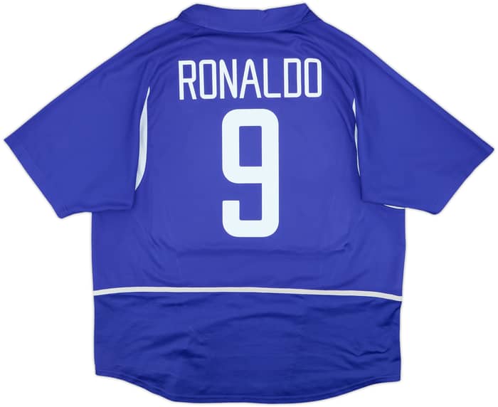 Camiseta de visitante de Brazil 2002-04 Ronaldo #9 - 8/10 - (XXL)