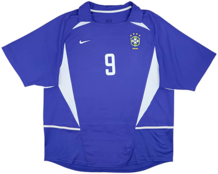 Camiseta de visitante de Brazil 2002-04 Ronaldo #9 - 8/10 - (XXL)