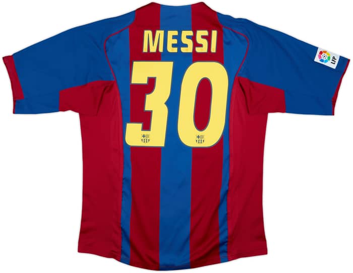 2004-05 Barcelona Home Shirt Messi #30 - 6/10 - (L)
