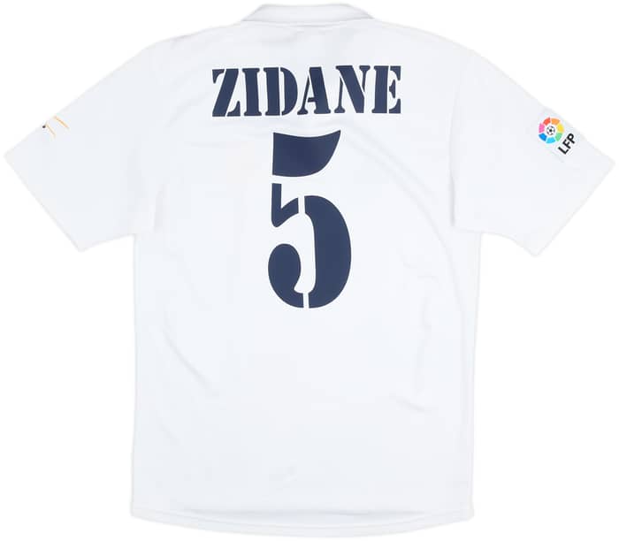 2001 Real Madrid Centenary Home Shirt Zidane #5 - 8/10 - (M)