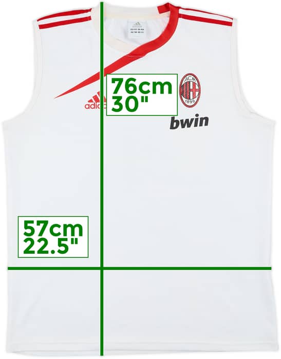 2007-08 AC Milan adidas Chaleco de entrenamiento - 5/10 - (L)