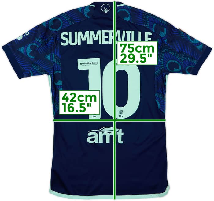 2023-24 Leeds United Away Shirt Summerville #10 - 6/10 - (S)