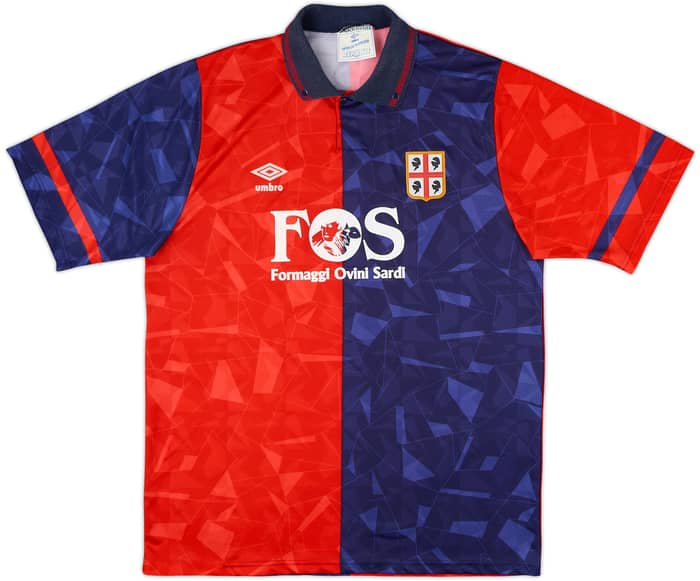1990-93 Cagliari Home Shirt - 7/10 - (L)