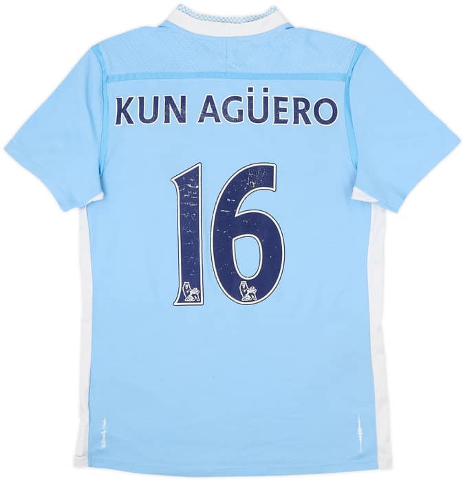 Camiseta de local del Manchester City 2011-12 Kun Aguero #16 - 5/10 - (M)