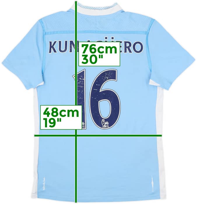 Camiseta de local del Manchester City 2011-12 Kun Aguero #16 - 5/10 - (M)