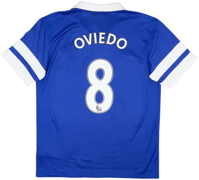 2013-14 Everton Home Shirt Oviedo #8 - 7/10 - (M)
