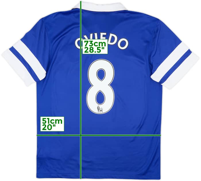2013-14 Everton Home Shirt Oviedo #8 - 7/10 - (M)